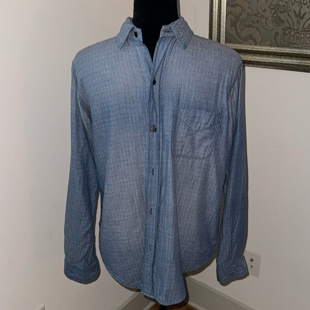 Current Elliot Sz S  blue buttoned down The Prep school shirt Belmont‎ stripe